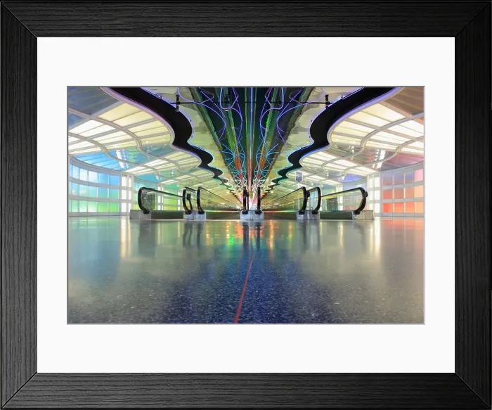 Framed Print : Chicago O'Hare Airport Tunnel Framed Print : Chicago O'Hare Airport Tunnel