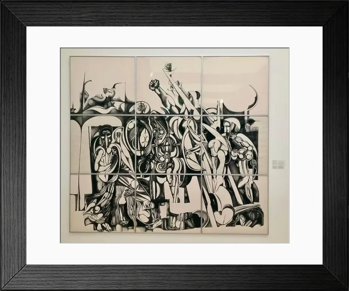 Framed Print : Painting The Inevitable, by the artist Ibrahim Mohammed El-Salahi Framed Print : Painting The Inevitable, by the artist Ibrahim Mohammed El-Salahi