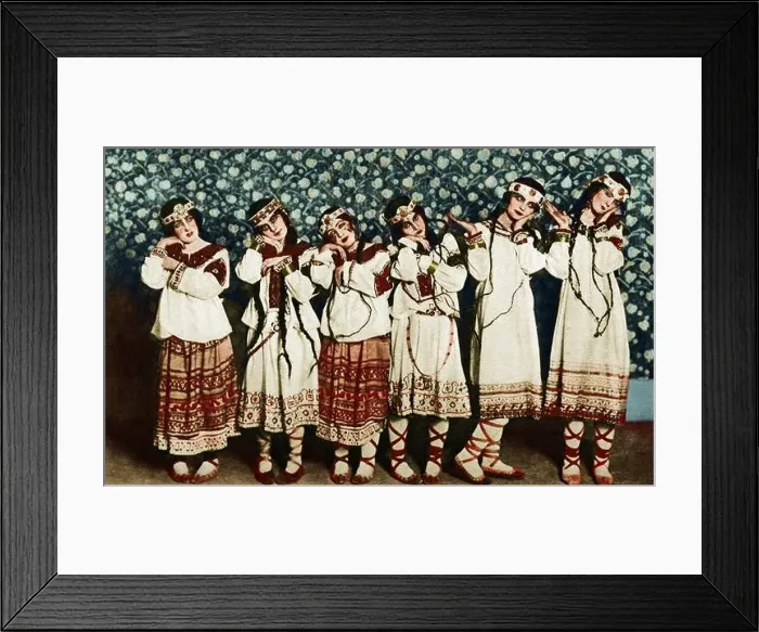 Framed Print : Igor Stravinskys Rite of Spring (The Adolescents) - original production at the Théâtre des Champs Elysées Framed Print : Igor Stravinskys Rite of Spring (The Adolescents) - original production at the Théâtre des Champs Elysées