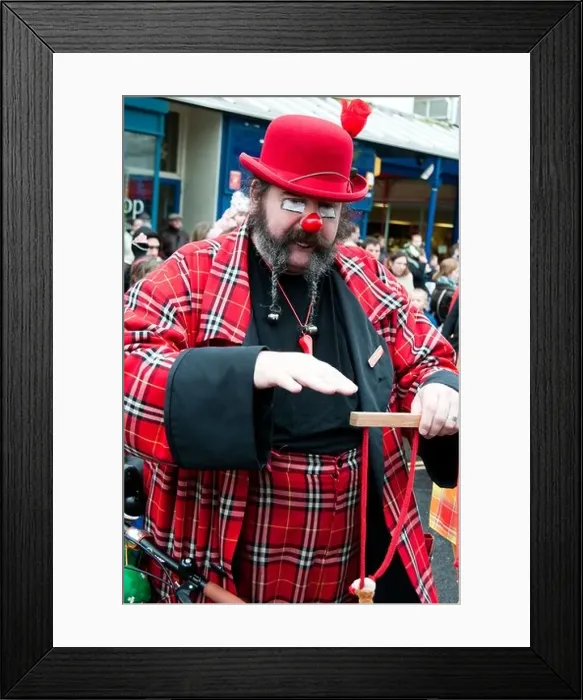 Framed Print : Clowns at the International Bognor Clown Festival in Bognor Regis Sussex England All clown faces are copyright