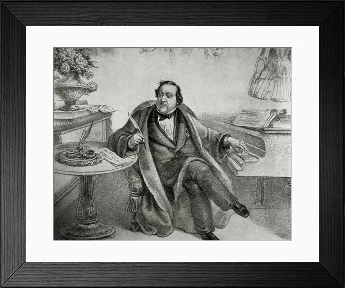 Framed Print : Gioacchino Rossini (1792-1868) Framed Print : Gioacchino Rossini (1792-1868)