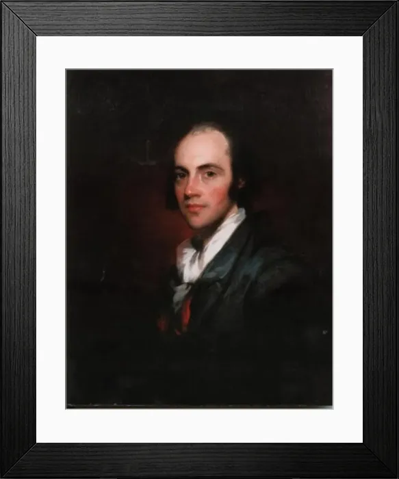 Framed Print : English: Portrait of Aaron Burr (1756-1836); Collection of the New Jersey Historical Society Framed Print : English: Portrait of Aaron Burr (1756-1836); Collection of the New Jersey Historical Society