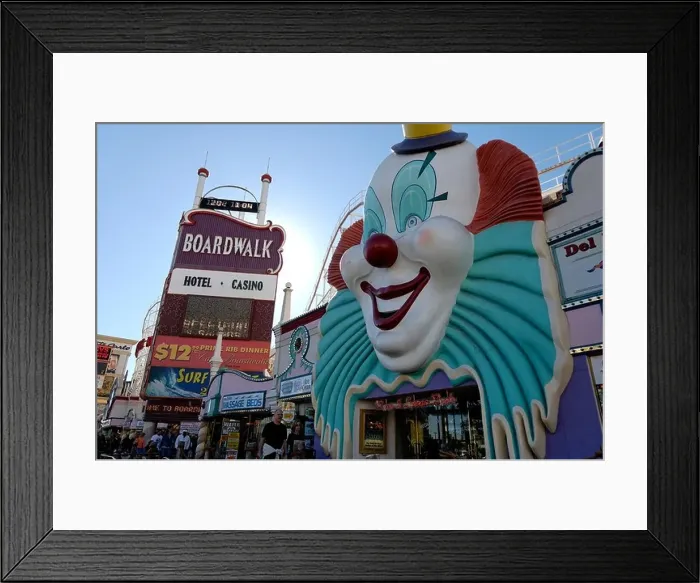 Framed Print : The Entrance to the Boardwalk Hotel and Casino in Las Vegas, Nevada Framed Print : The Entrance to the Boardwalk Hotel and Casino in Las Vegas, Nevada