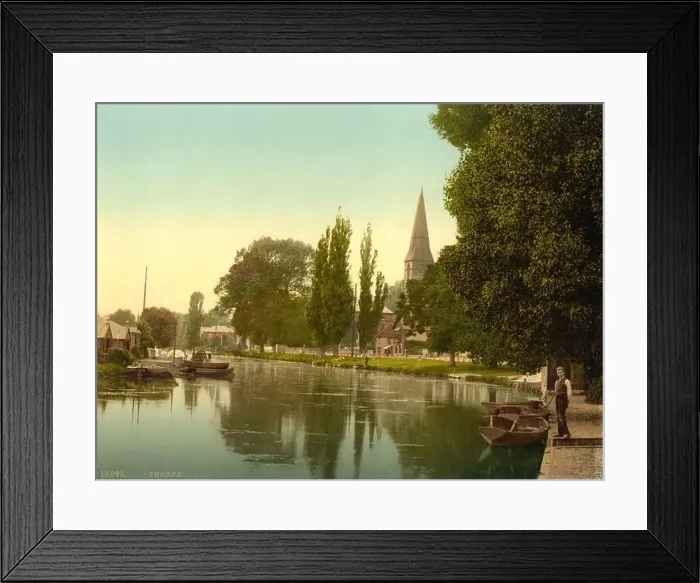 Framed Print : Thorpe St Andrew and the River Yare near Norwich circa 1890-1900 Framed Print : Thorpe St Andrew and the River Yare near Norwich circa 1890-1900