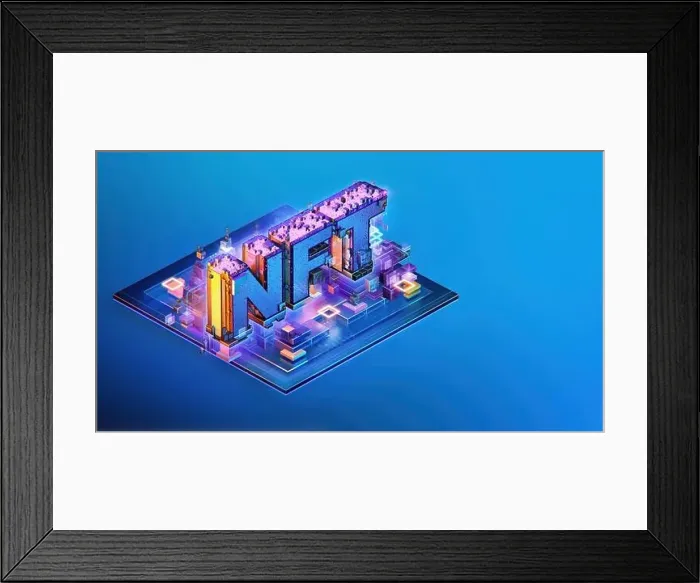 Framed Print : NFT Non-Fungible Token: crypto data unit Framed Print : NFT Non-Fungible Token: crypto data unit