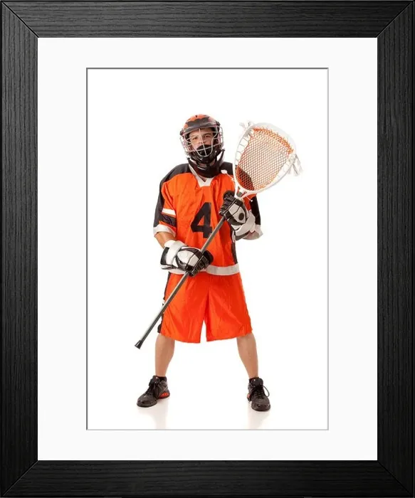 Framed Print : Lacrosse Player