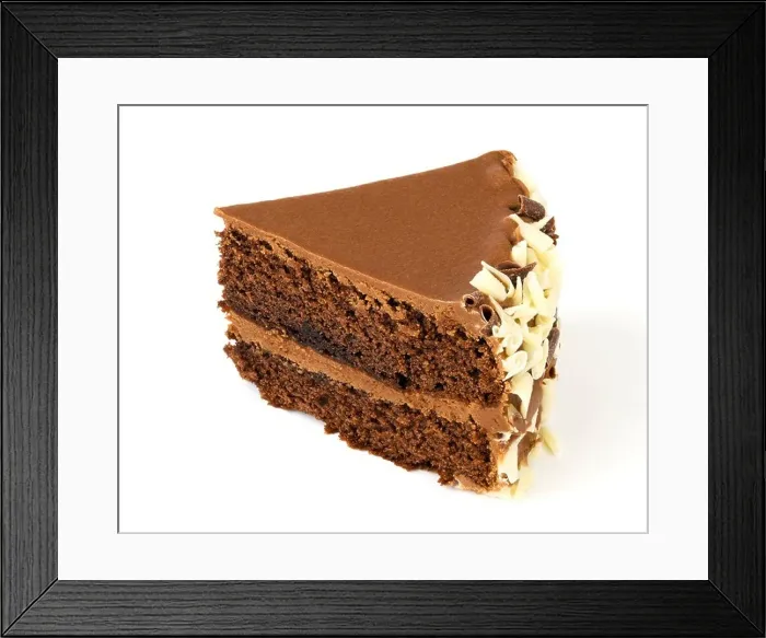 Framed Print : Slice of chocolate cake Framed Print : Slice of chocolate cake