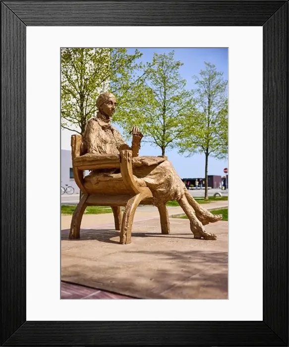 Framed Print : Karen Blixen statue by Rikke Raben (2024); Sankt Annæ Plads, Copenhagen, Denmark Framed Print : Karen Blixen statue by Rikke Raben (2024); Sankt Annæ Plads, Copenhagen, Denmark