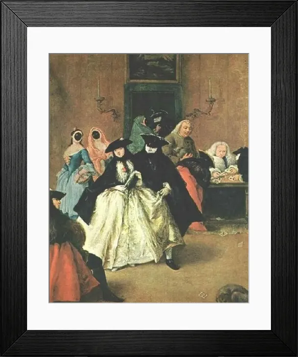 Framed Print : Pietro Longhi - The Ridotto Framed Print : Pietro Longhi - The Ridotto