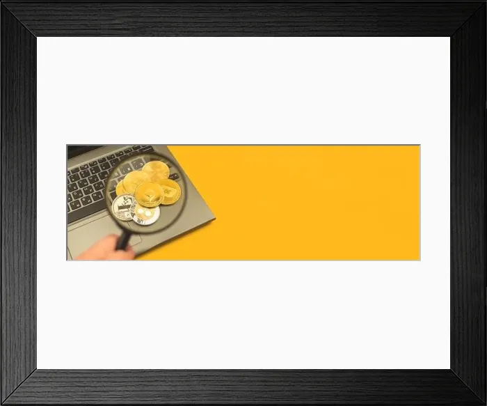 Framed Print : Ethereum coin on top of crypto currency Framed Print : Ethereum coin on top of crypto currency