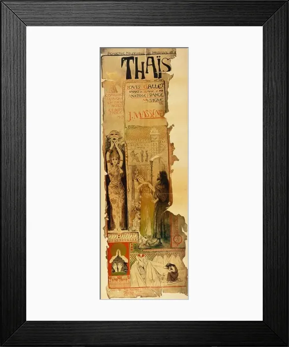 Framed Print : Thais, opera by Jules Massenet (12 May 1842 - 13 August 1912) Framed Print : Thais, opera by Jules Massenet (12 May 1842 - 13 August 1912)