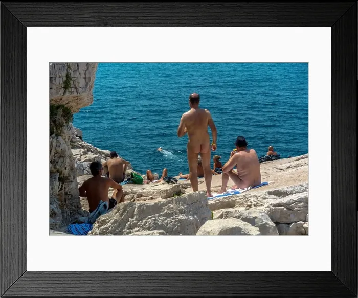 Framed Print : Marseille France, Crowd of People Framed Print : Marseille France, Crowd of People