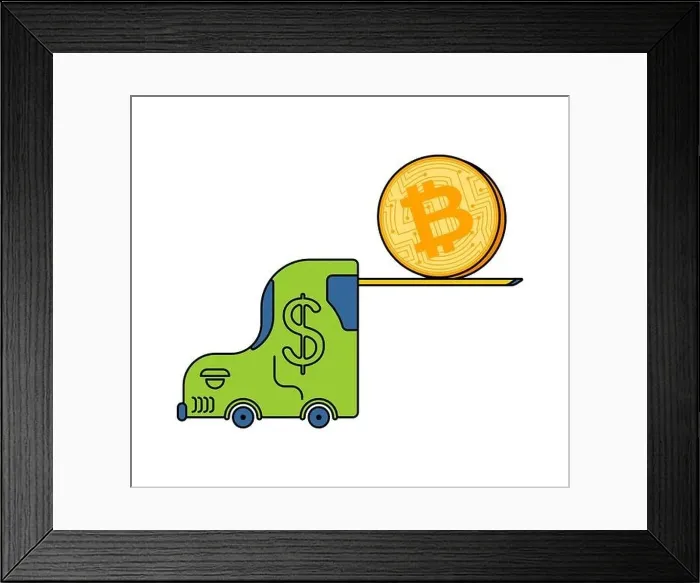 Framed Print : Bitcoin price rising. BTC Fork loader uplift. Cryptocurrency price increase. Business concept in crypto exchange Framed Print : Bitcoin price rising. BTC Fork loader uplift. Cryptocurrency price increase. Business concept in crypto exchange