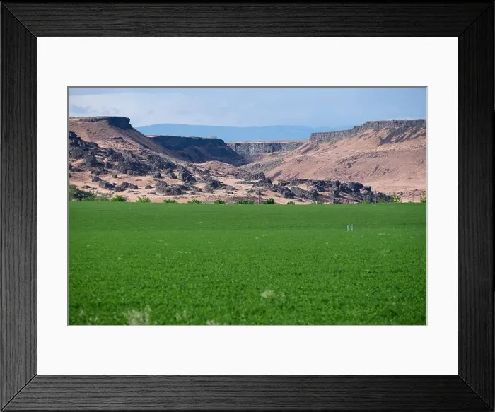 Framed Print : Irrigation in Snake River Valley of Idaho Framed Print : Irrigation in Snake River Valley of Idaho