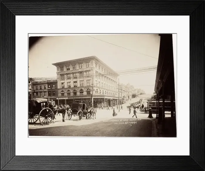 Framed Print : Victoria Street West, Auckland, circa 1909, Auckland, by Muir & Moodie Framed Print : Victoria Street West, Auckland, circa 1909, Auckland, by Muir & Moodie