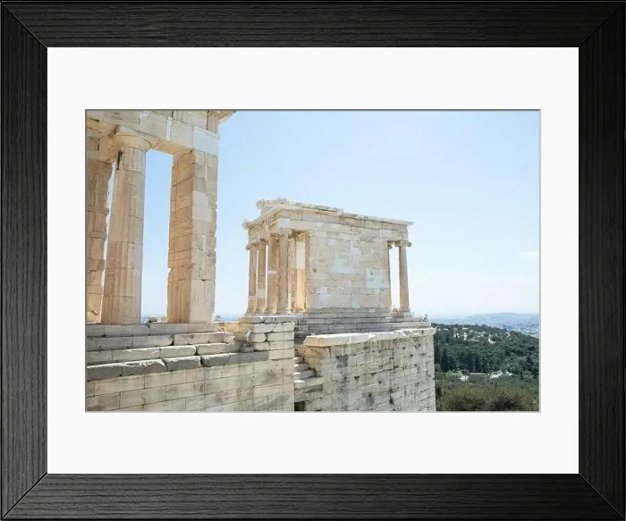 Framed Print : Parthenon temple, old Greek ruins at sunny day in Acropolis of Athens Framed Print : Parthenon temple, old Greek ruins at sunny day in Acropolis of Athens