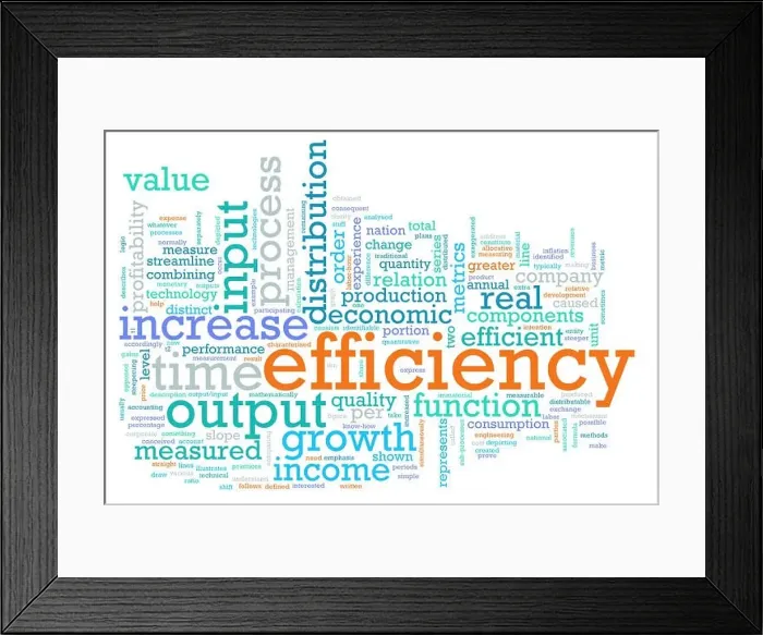 Framed Print : Efficiency Framed Print : Efficiency