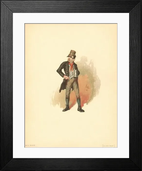 Framed Print : Bill Sikes - Oliver Twist Character from “The Characters of Charles Dickens Pourtrayed in a Series of Original Water Framed Print : Bill Sikes - Oliver Twist Character from “The Characters of Charles Dickens Pourtrayed in a Series of Original Water