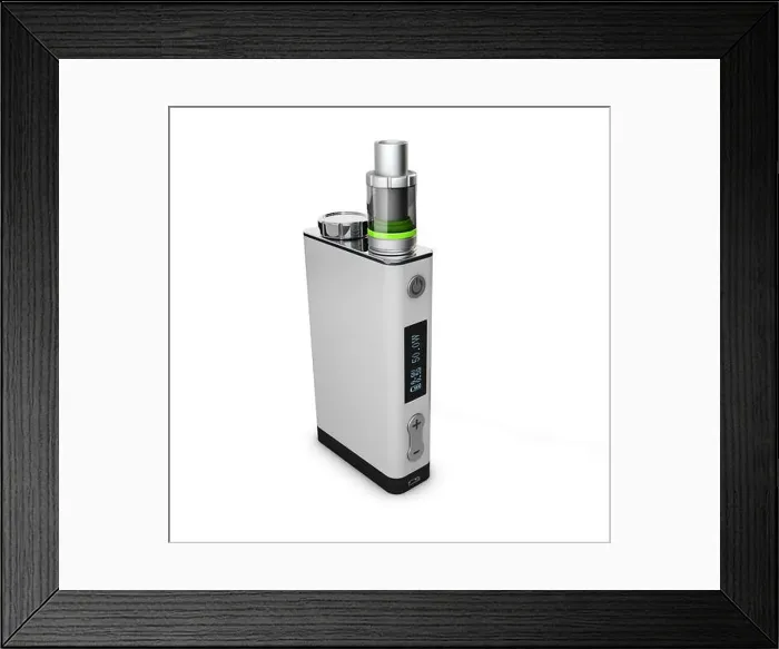 Framed Print : Vape Pen. Electronic Cigarette, 3d Illustration isolated white Framed Print : Vape Pen. Electronic Cigarette, 3d Illustration isolated white