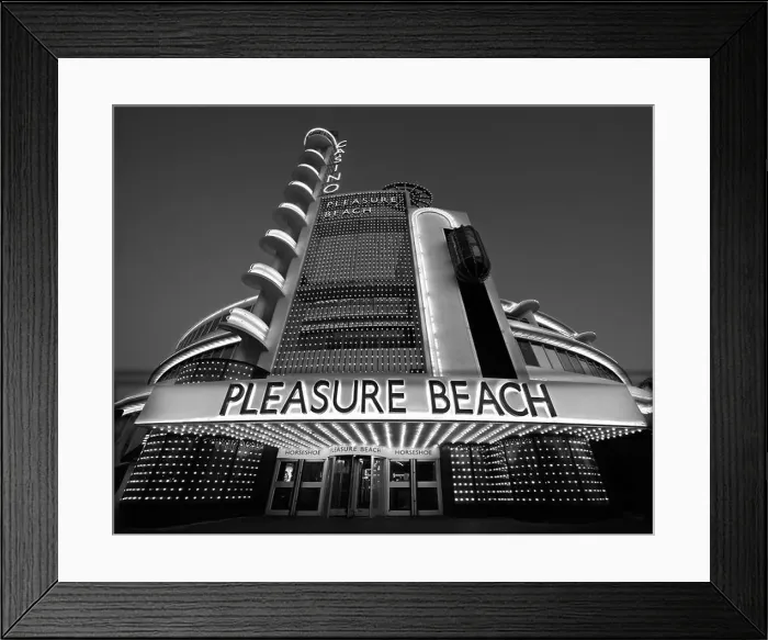 Framed Print : Tower Restaurant, Blackpool Pleasure Beach at night Framed Print : Tower Restaurant, Blackpool Pleasure Beach at night