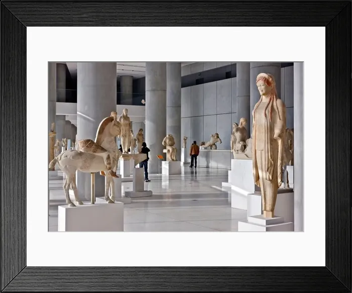 Framed Print : Inside view of the (new) Acropolis museum Framed Print : Inside view of the (new) Acropolis museum