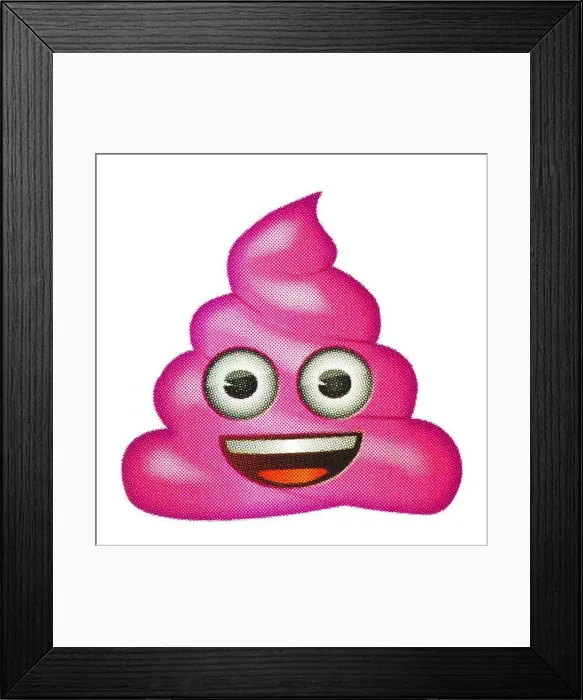 Framed Print : Pile of poo emoticon Framed Print : Pile of poo emoticon