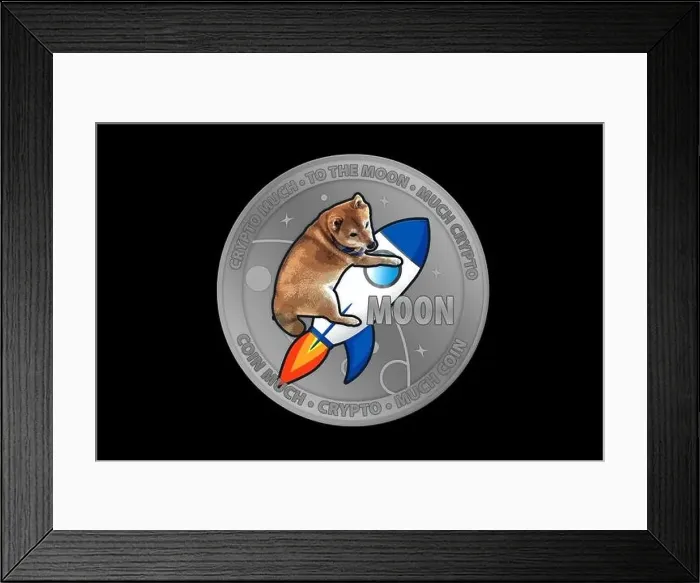 Framed Print : shiba inu, shib, doge coin crypto currency, to the moon theme Framed Print : shiba inu, shib, doge coin crypto currency, to the moon theme