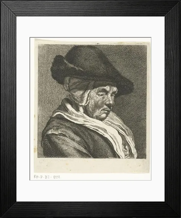 Framed Print : Kop van een oude vrouw met pet Head of an old woman with pet Object Type : picture Item number Framed Print : Kop van een oude vrouw met pet Head of an old woman with pet Object Type : picture Item number