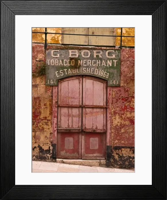 Framed Print : Tobacco Merchants in Valletta, Malta, Europe Framed Print : Tobacco Merchants in Valletta, Malta, Europe