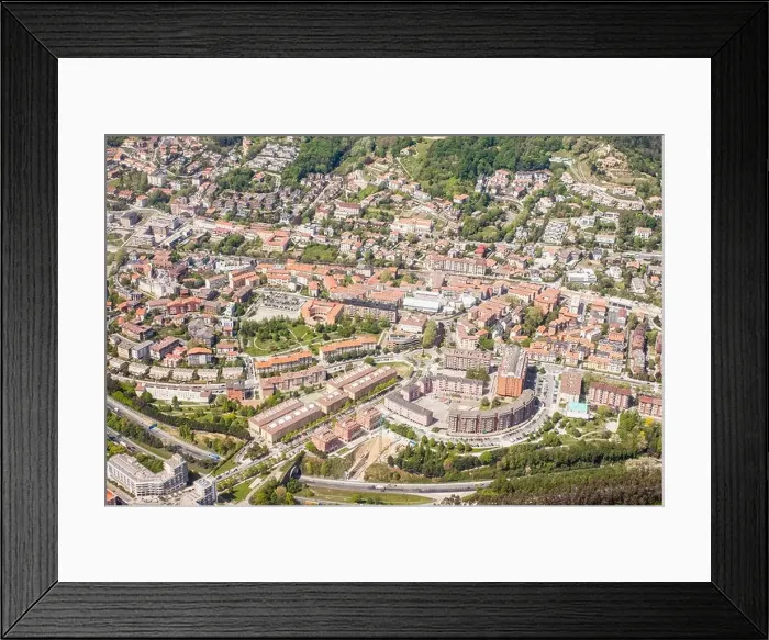 Framed Print : Aerial view of Intxaurrondo in Donostia - San Sebastián, Basque Country Framed Print : Aerial view of Intxaurrondo in Donostia - San Sebastián, Basque Country