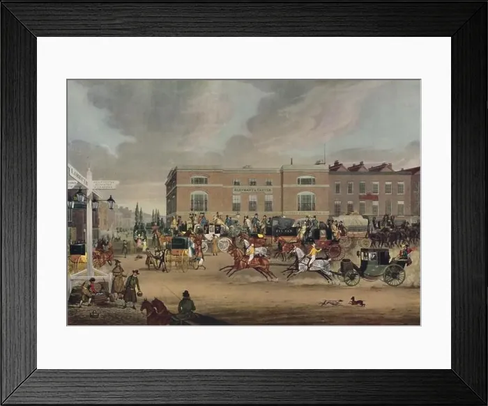 Framed Print : The Elephant and Castle on the Brighton Road, 1826, (1920). Artist: Theodore Henry Adolphus Fielding Framed Print : The Elephant and Castle on the Brighton Road, 1826, (1920). Artist: Theodore Henry Adolphus Fielding