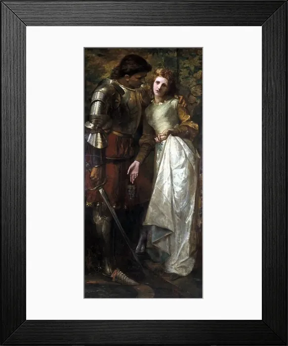 Framed Print : Ophelia and Laertes oil on canvas Framed Print : Ophelia and Laertes oil on canvas