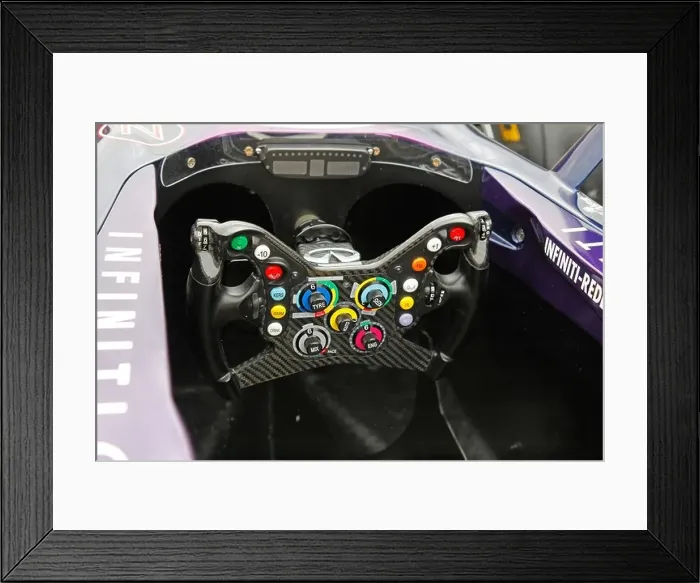 Framed Print : Steering Wheel of a Red Bull RB6 Framed Print : Steering Wheel of a Red Bull RB6