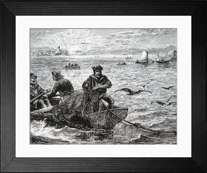 Framed Print : Cornish pilchard fishermen Framed Print : Cornish pilchard fishermen