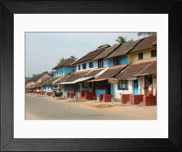 Framed Print : homes from kalpathy cultural heritage village in palakad, kerala, india Framed Print : homes from kalpathy cultural heritage village in palakad, kerala, india