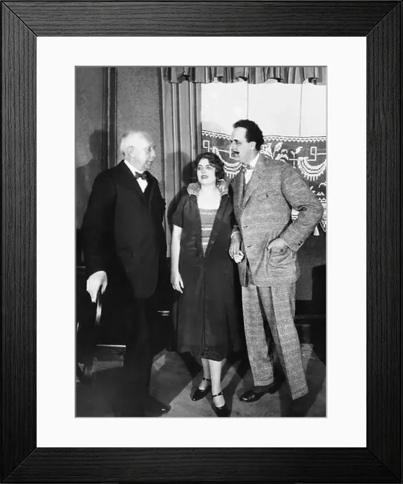 Framed Print : Richard Strauss, Theodor Scheil and Maria Hussa, 1925