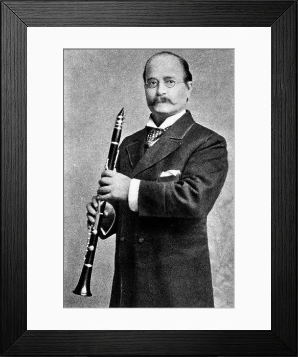Framed Print : Muhlfeld, R. Richard Muhlfeld. 28 February 1856 - 1 June 1907. German Clarinettist Framed Print : Muhlfeld, R. Richard Muhlfeld. 28 February 1856 - 1 June 1907. German Clarinettist
