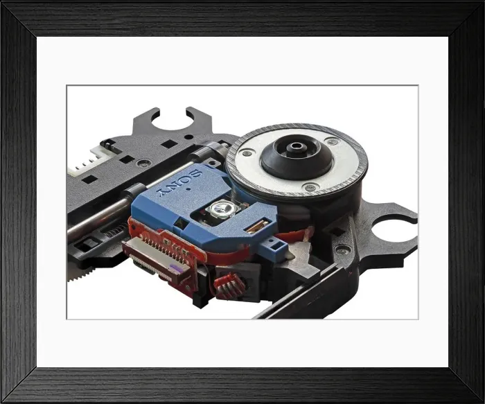Framed Print : Sony DVD / CD Optical Pick Up Laser Lens Framed Print : Sony DVD / CD Optical Pick Up Laser Lens