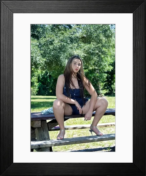 Framed Print : Beautiful Teen Girl Outdoors (5) Framed Print : Beautiful Teen Girl Outdoors (5)