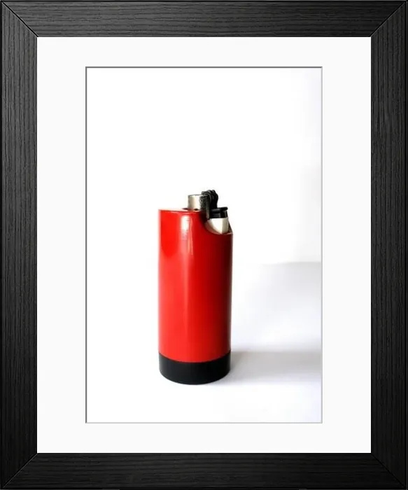 Framed Print : Vintage table plastic lighter Framed Print : Vintage table plastic lighter