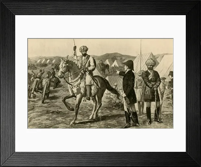 Framed Print : Marquess Wellesley and the Nizam Framed Print : Marquess Wellesley and the Nizam
