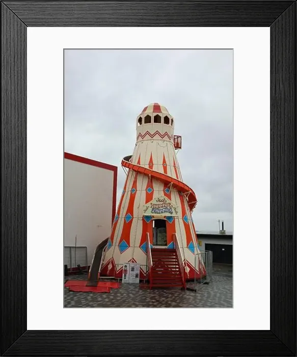 Framed Print : Helter Skelter at Portrush in County Antrim Framed Print : Helter Skelter at Portrush in County Antrim