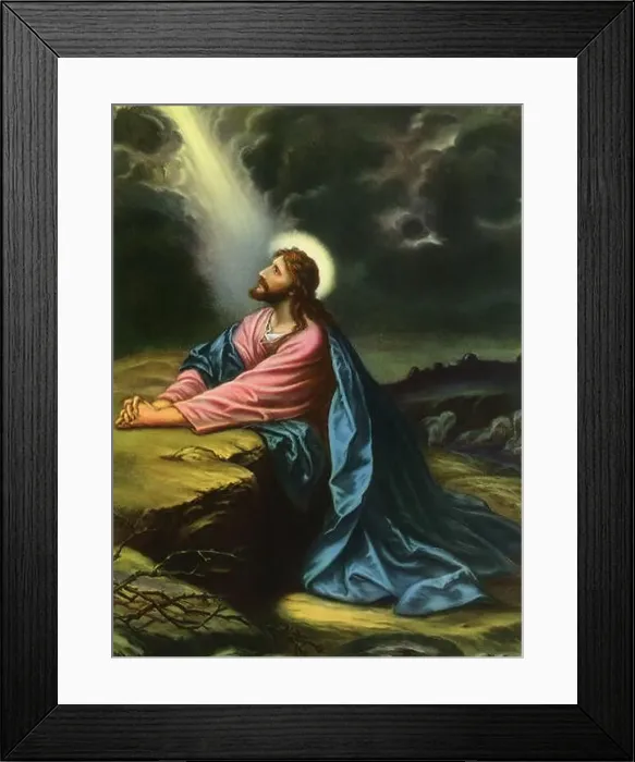 Framed Print : Christ in Gethsemane Framed Print : Christ in Gethsemane