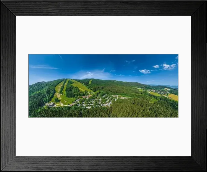 Framed Print : View of the Vorderer Bayerischer Wald around the Geißkopf near Bischofsmais in summer Framed Print : View of the Vorderer Bayerischer Wald around the Geißkopf near Bischofsmais in summer