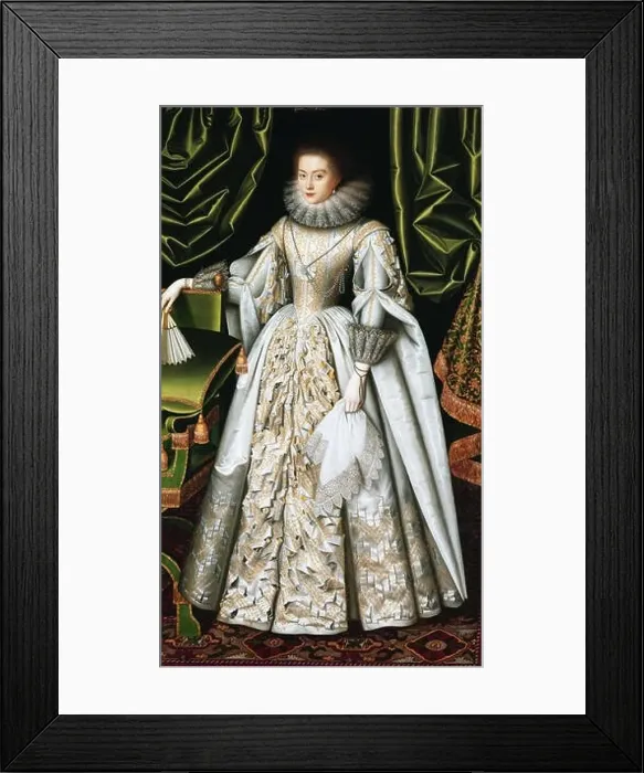 Framed Print : later Countess of Oxford Portrait of Diana Cecil. circa 1614. Diana Cecil 1614 William Larkin Framed Print : later Countess of Oxford Portrait of Diana Cecil. circa 1614. Diana Cecil 1614 William Larkin