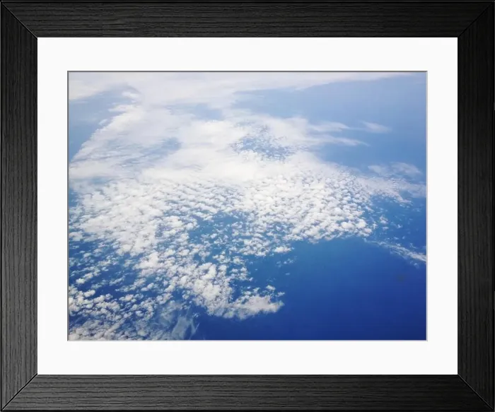 Framed Print : Denmark, Cirrus clouds from above Framed Print : Denmark, Cirrus clouds from above