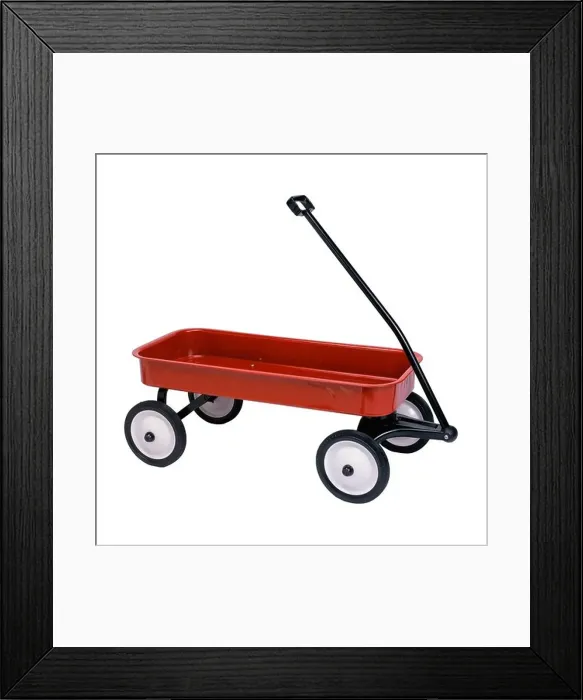 Framed Print : Little Red Wagon Framed Print : Little Red Wagon