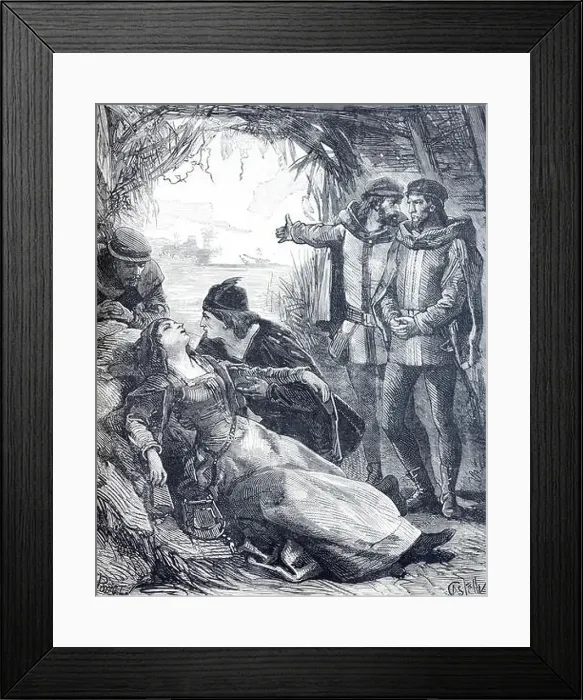 Framed Print : Robert Machin or Machim (c14th) Framed Print : Robert Machin or Machim (c14th)