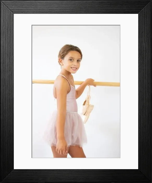 Framed Print : Cute adorable ballerina little girl in pink tutu dance practices ballet dancing Framed Print : Cute adorable ballerina little girl in pink tutu dance practices ballet dancing