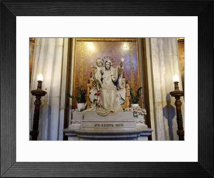 Framed Print : Ave Regina Pacis - Santa Maria Maggiore - Rome, Italy